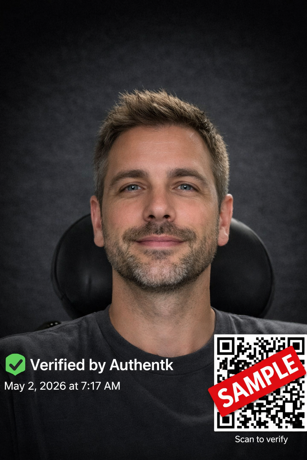 Verified selfie